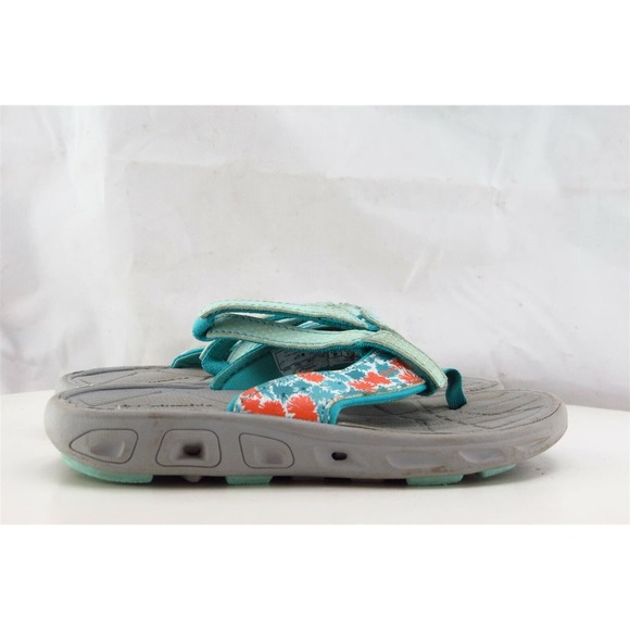 Columbia Toddler Girls 10 Medium Blue Flip Flop Synthetic - Picture 4 of 7